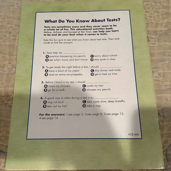 Believe, achieve, and succeed at test time! An educational activities book! New - Picture 6 of 6